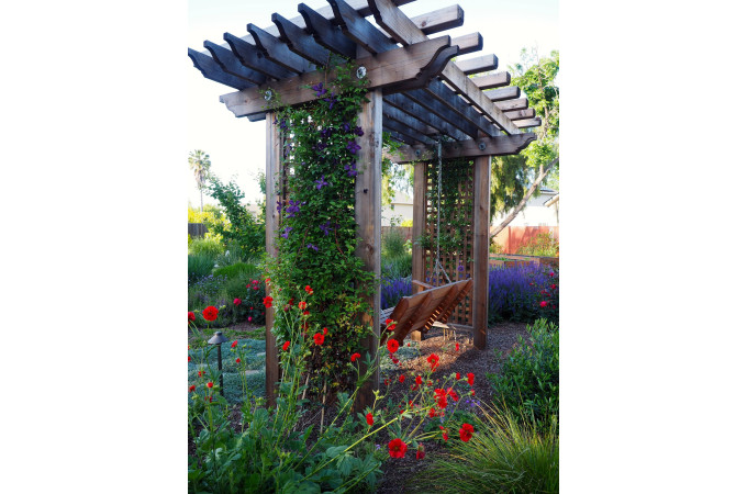 Swing with frame
